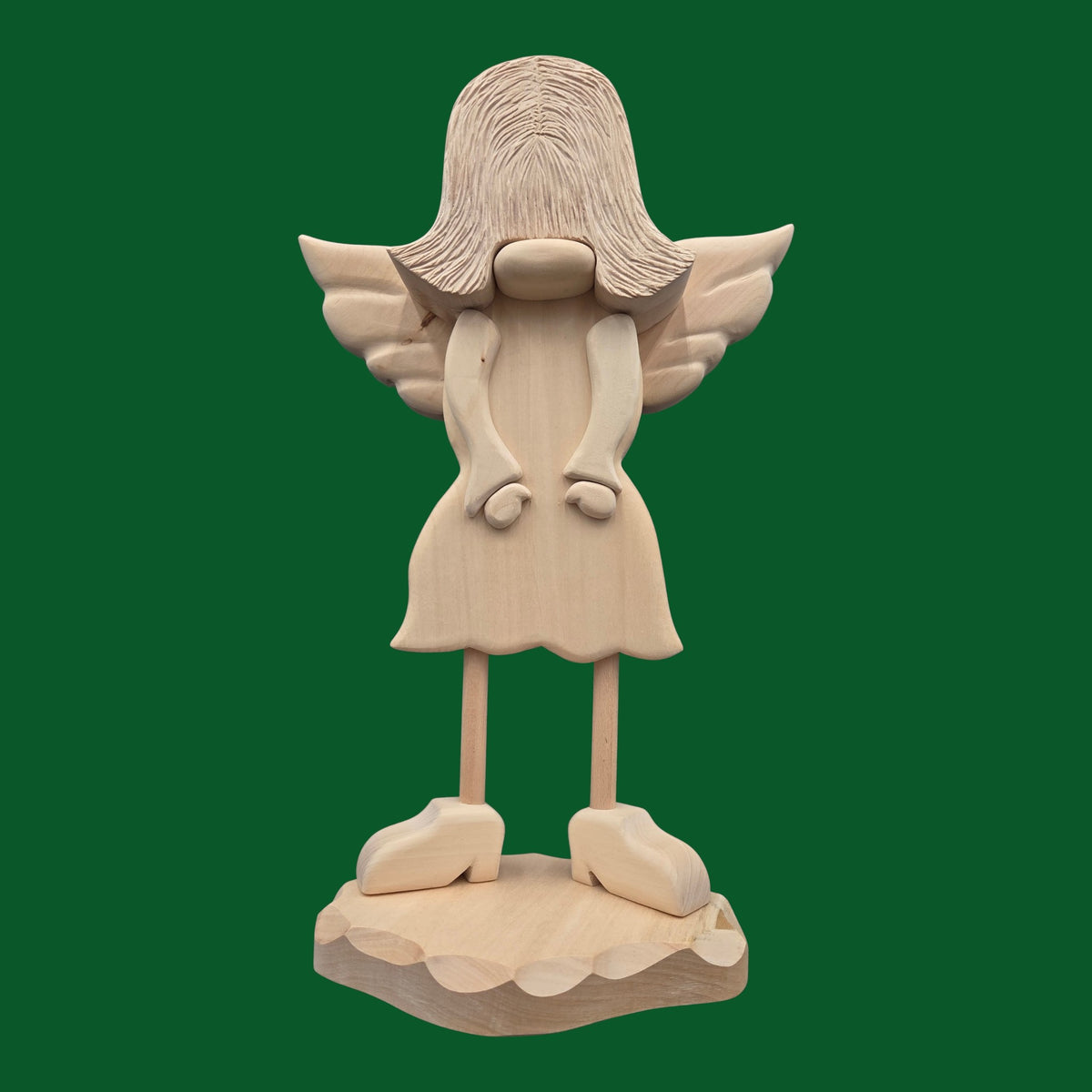 I) Erzzipfel Engelchen Staks - Holzfigur - 47 cm