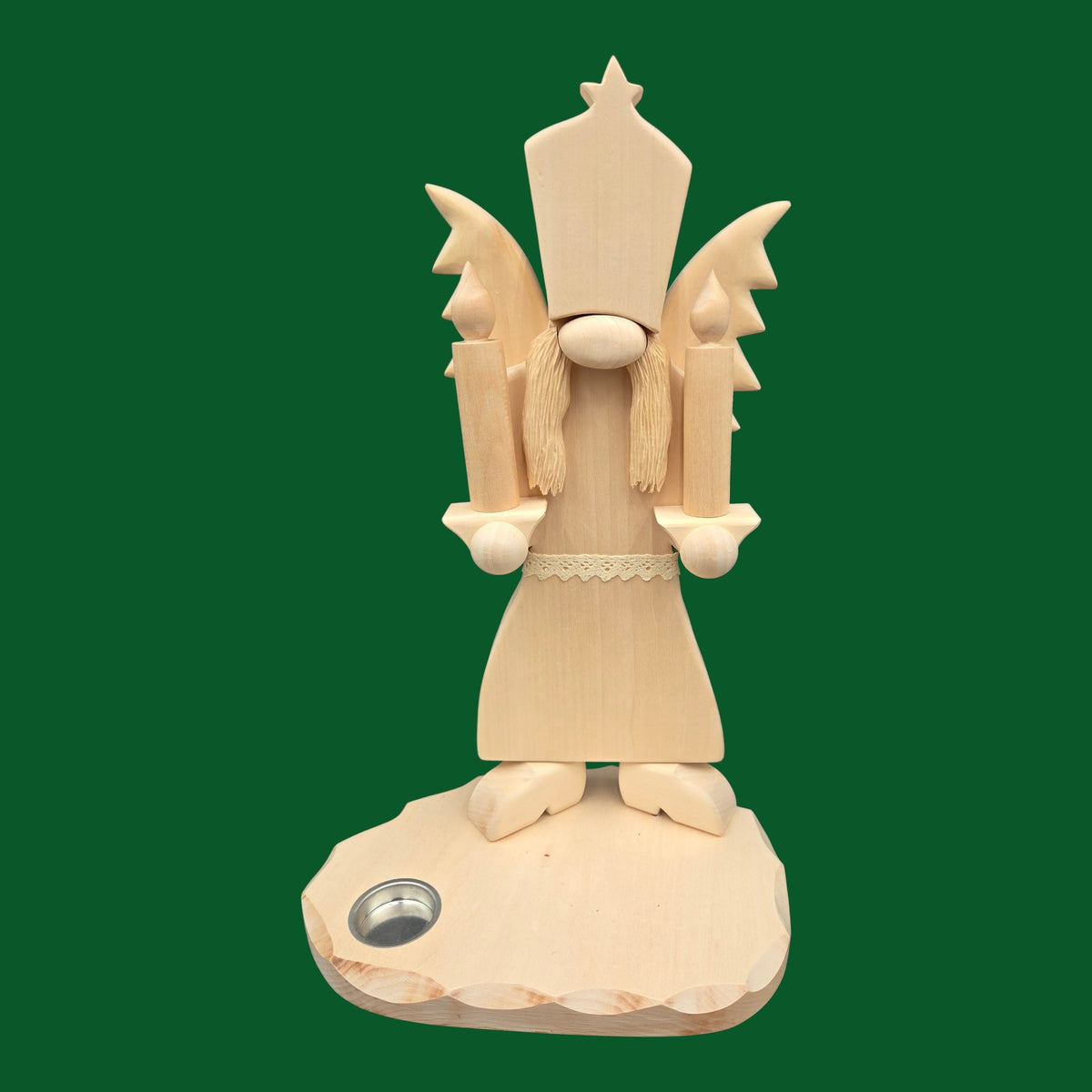 G) Erzzipfel Engel aus Holz - passend zum Bergmann - 44 cm